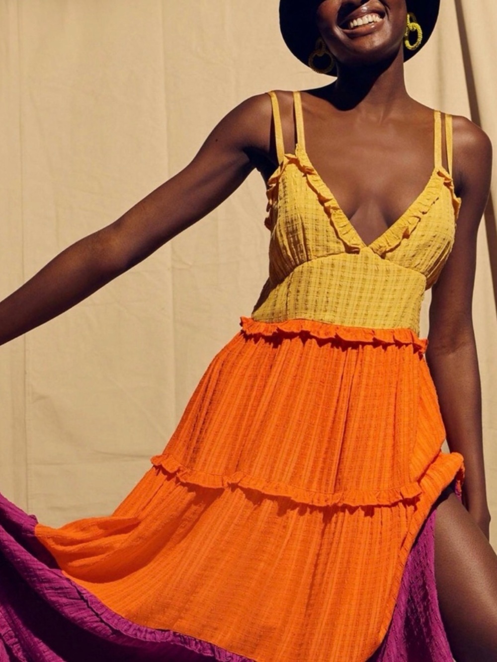 Stunning French Connection Adira Birch Tiered Maxi Dress